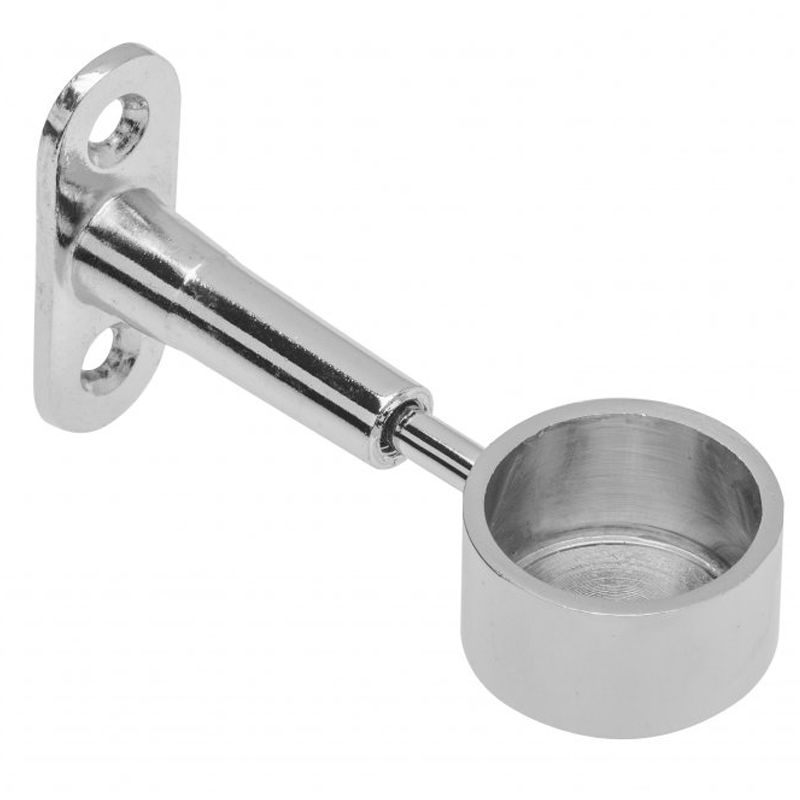 MÁNDLIRÚDTARTÓ KÖZÉPSŐ D25mm CSILLOGÓ KRÓM KEREK ZÁRT GTV MR-WP-011-01 BÚTORTARTOZÉK