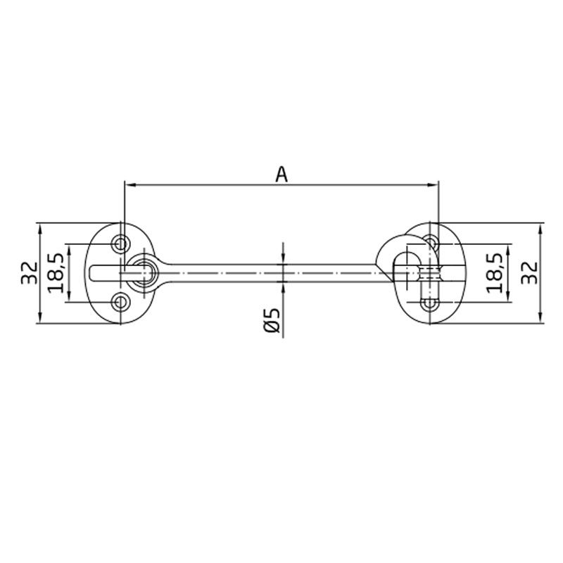 AMIG 6/14190 AJTÓKAPOCS-TALPAS D5/125mm SR. ELLENDARABBAL  AJTÓVASALAT