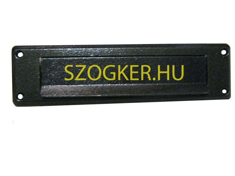 LEVÉLBEDOBÓ KICSI FÉNYESFEKETE 170mm*40mm NYÍLÁS VÍZORRAL MAGYAR EGYEDI 239FS POSTALÁDA, LEVÉLBEDOBÓ