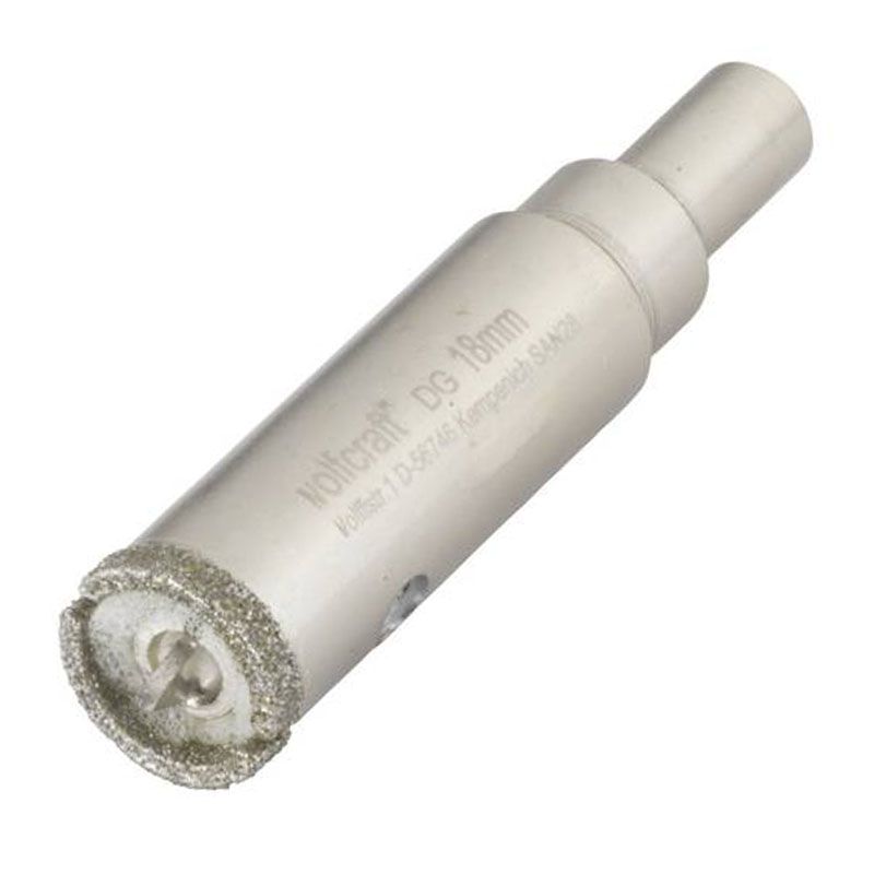 WOLFCRAFT 5920000 KORONAFÚRÓ GYÉMÁNTSZEMCSÉS CERAMIC D18mm BEF.:10mm  BETON,KŐZET ÉS CSEMPEFÚRÓK