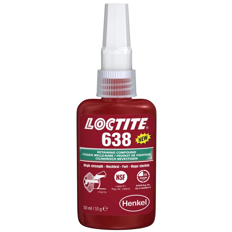 RAGASZTÓ 50ML NAGY SZILÁRDSÁG LOCTITE 638/50 RAGASZTÁSTECHNIKA