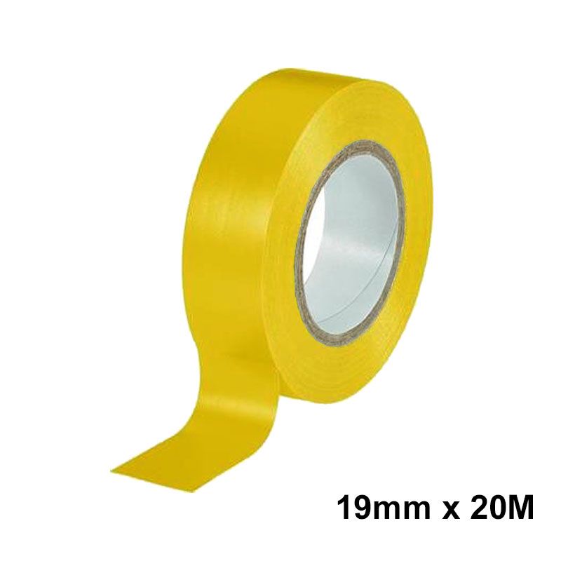 SZIGETELŐSZALAG 19mm/20FM SÁRGA PVC ATC Z60020 SZALAGOK