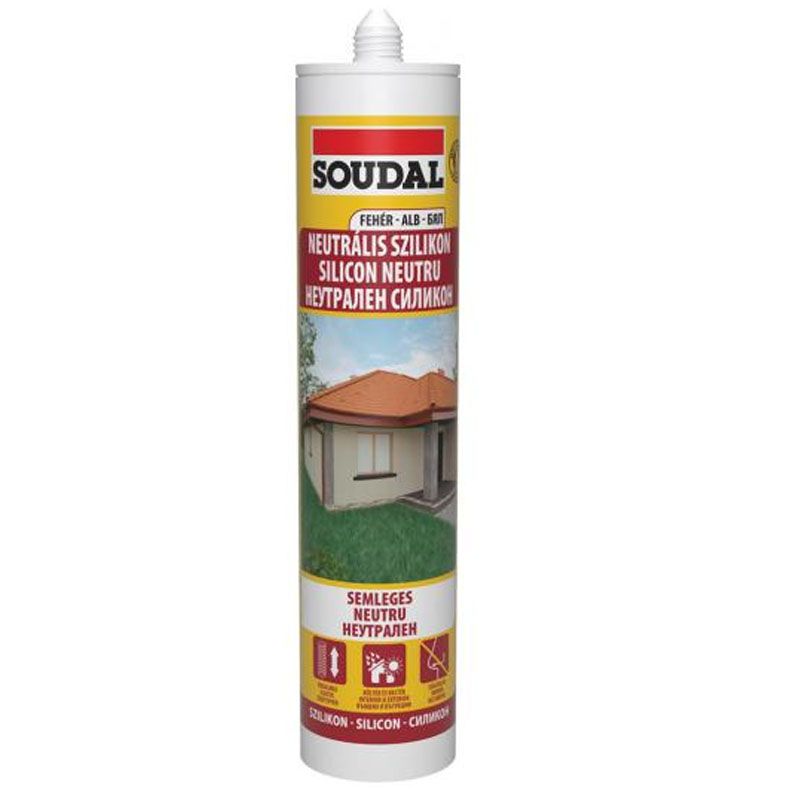 TÖMÍTŐ NEUTRÁLIS FEHÉR 280ML ECETSAV NÉLKÜL OXIMOS SOUDAL 103246 TÖMÍTÉSTECHNIKA TÖMÍTŐ NEUTRÁLIS FEHÉR 280ML ECETSAV NÉLKÜL OXIMOS SOUDAL 103246 TÖMÍTÉSTECHNIKA