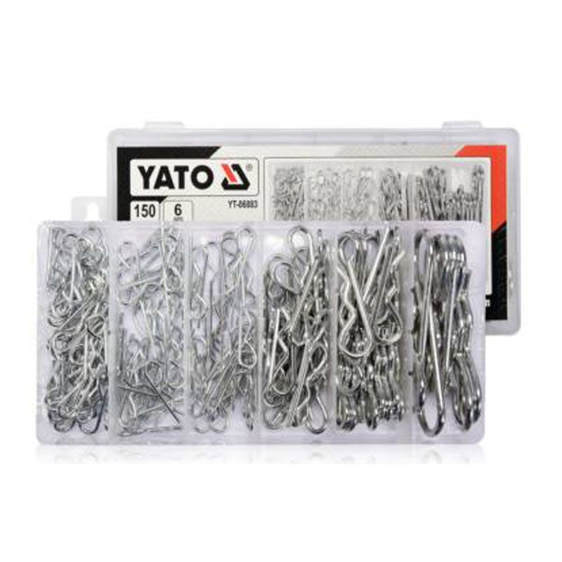 YATO 06883 RUGÓS BIZT.SZEG KÉSZLET 150DB 2,4,-3,-2,-2,8,-3,5,-4 BIZTOSÍTÓ ELEMEK YATO 06883 RUGÓS BIZT.SZEG KÉSZLET 150DB 2,4,-3,-2,-2,8,-3,5,-4 BIZTOSÍTÓ ELEMEK