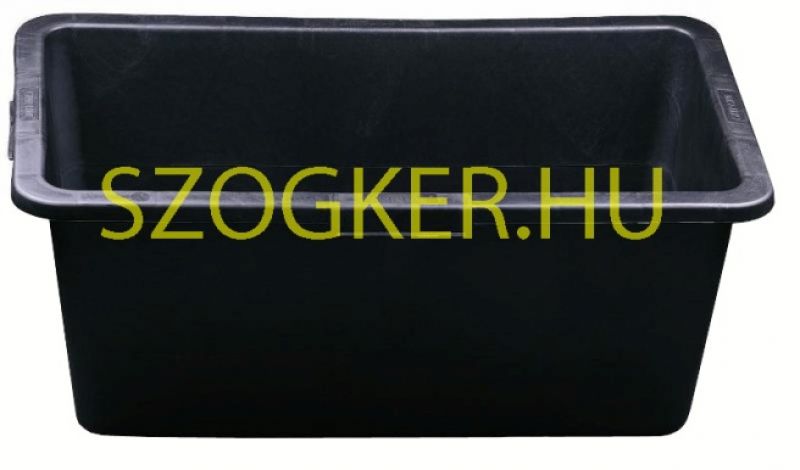 HABARCSLÁDA 90L MŰANYAG FEKETE SZÖGLETES ALAKÚ MAGYAR ÉPÍTŐIPARI SZERSZÁMOK HABARCSLÁDA 90L MŰANYAG FEKETE SZÖGLETES ALAKÚ MAGYAR ÉPÍTŐIPARI SZERSZÁMOK