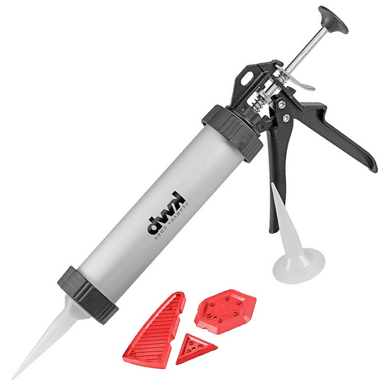 KINYOMÓPISZTOLY 6 RÉSZES ALU TEST KWB 49932390 ÉPÍTŐIPARI SZERSZÁMOK KINYOMÓPISZTOLY 6 RÉSZES ALU TEST KWB 49932390 ÉPÍTŐIPARI SZERSZÁMOK