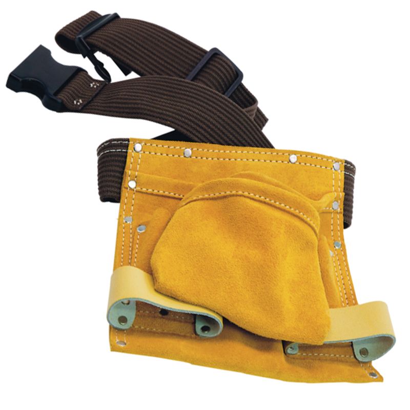 KAUFMANN 5343601 SZEGTÁSKA BŐR KÉTRÉSZES KALAPÁCSTARTÓVAL ÖVVEL  MŰHELYFELSZERELÉS