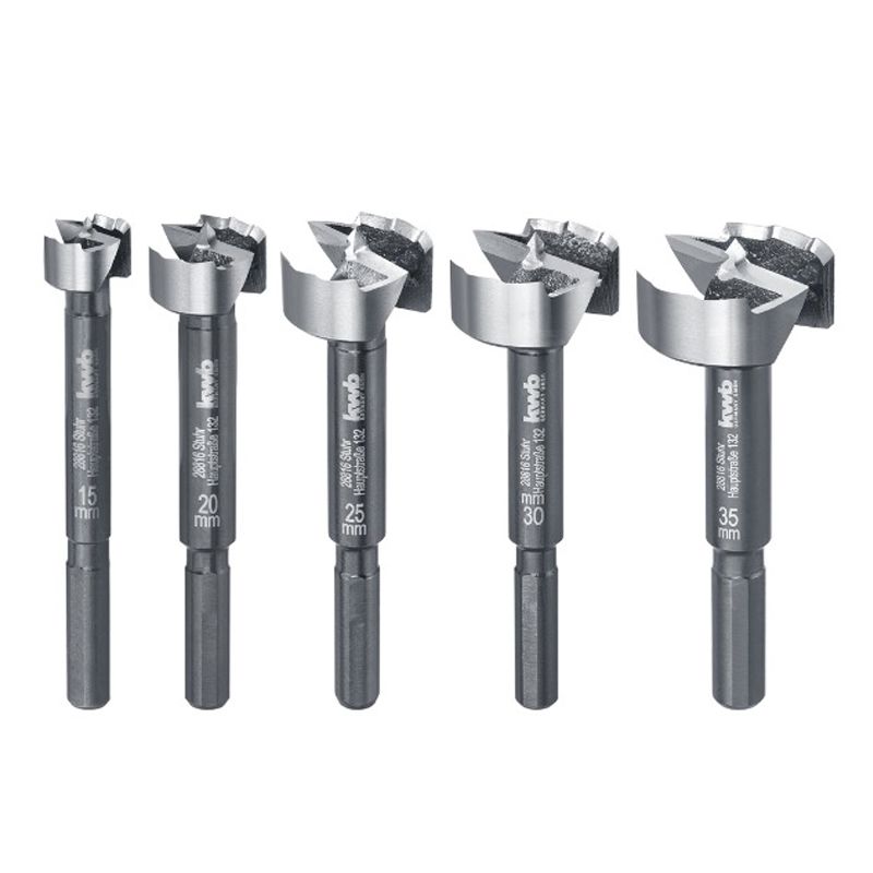 FENÉKFÚRÓ KÉSZLET NORMÁL D15-35/5db-os KWB 49706300 FAFÚRÓK