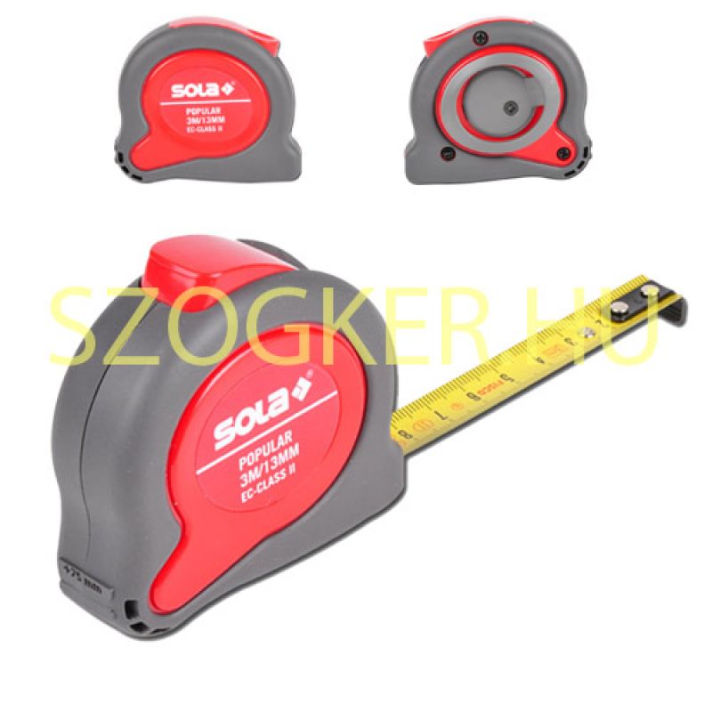 SOLA POPULAR PP MÉRŐSZALAG PP 05M/19mm PIROS SÁRGA SZALAGGAL MÉRŐESZKÖZÖK SOLA POPULAR PP MÉRŐSZALAG PP 05M/19mm PIROS SÁRGA SZALAGGAL MÉRŐESZKÖZÖK