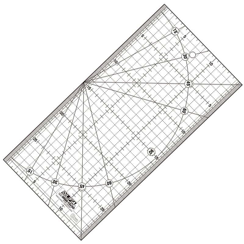 OLFA MQR-15X30 MŰANYAG VONALZÓ 150x300  MÉRŐESZKÖZÖK