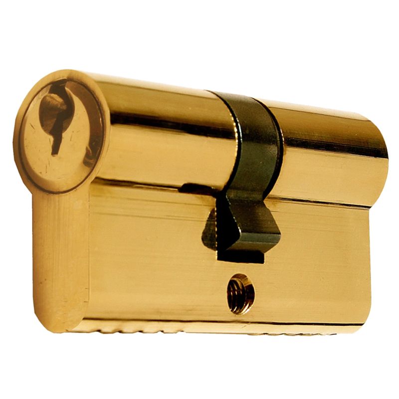 CIL.ZÁRBETÉT FOGAZOTT 27/27 SÁRGARÉZ 3KULCS FÚRÁSVÉDETT IMPORT AJTÓZÁR