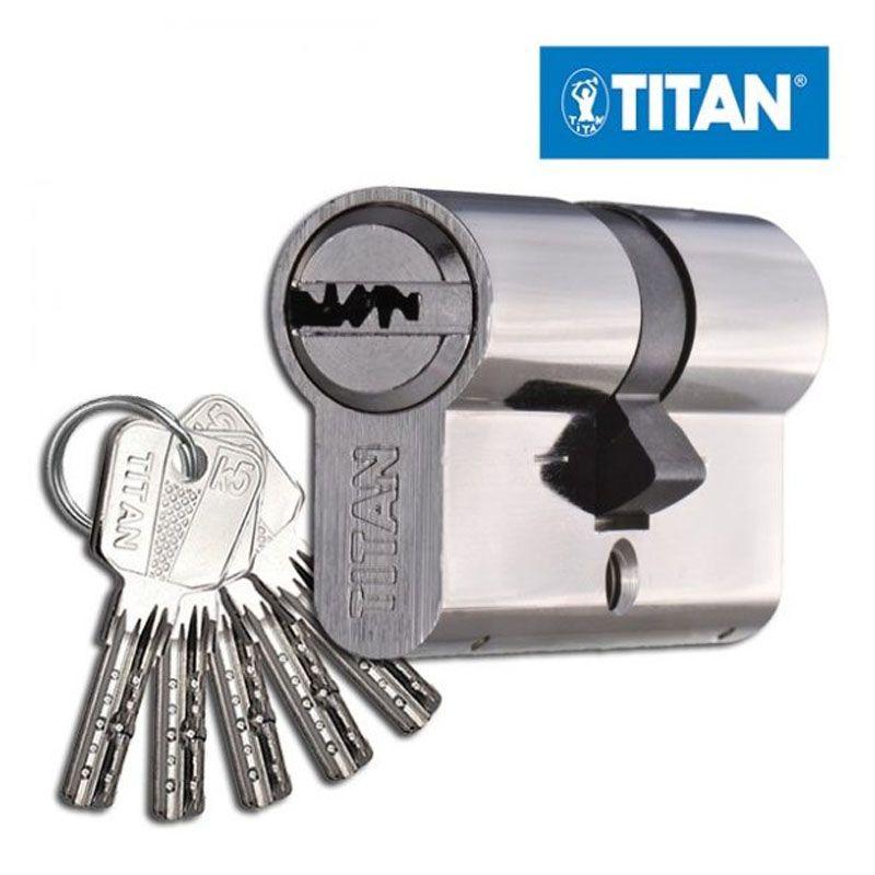 TITAN K5 CIL.ZÁRBETÉT PONTFURATOS 35/55 GOMBOS NIKK.5KULCS 55mmOLDALON  AJTÓZÁR