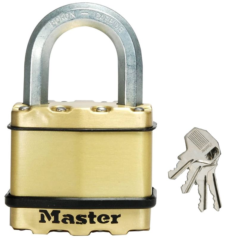 MASTERLOCK M5BEURD LAKAT 50mm 8SZÖGŰ KENGYEL 64MM ACÉL IDŐJÁRÁSÁLLÓ  LAKAT-LAKATPÁNT-LÁNC