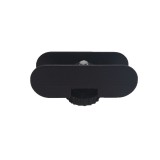 FOREST 10010402000 SZINTEZŐTALP 80*25-30mm FEKETE NYITOTT M8 MŰANYAG TALPPAL  BÚTORTARTOZÉK