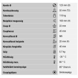 KERÉK TÖMÖRGUMIS BEÁLLÓ FÉKES D125 SZÜRKE CSAPOS BLICKLE LWK-TPA 126G-FI-ZA55 VILLÁS KEREKEK