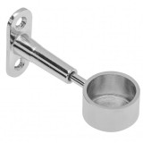 MÁNDLIRÚDTARTÓ KÖZÉPSŐ D25mm CSILLOGÓ KRÓM KEREK ZÁRT GTV MR-WP-011-01 BÚTORTARTOZÉK