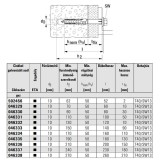 FISCHER 46330 HOMLOKZATRÖGZÍTŐ DÜBEL D10*80 SXR UNIVERZÁLIS HG. HLF CSAVAR  KERET ÉS TOKRÖGZÍTÉS
