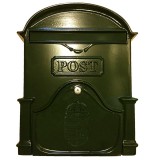 POSTALÁDA KÜLTÉRI ALU 30*40*7 ZÖLD KÉTOLDALAS CÍMERES MAGYAR-VICA 400 POSTALÁDA, LEVÉLBEDOBÓ