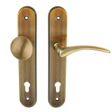 GOLF GOMB-KILINCSGARN. JOBB 90mm CILINDERES SÚROLT BRONZ MAESTRO 10349EZ69121 AJTÓKILINCS GARNITÚRA BELTÉRI