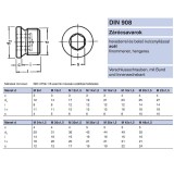 ZÁRÓCSAVAR BK PEREMES M18*1.50 DIN 908-5.8 NAT. IMPORT METRIKUS CSAVAROK