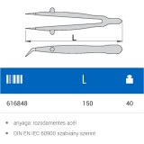 UNIOR 616848 MŰSZERCSIPESZ 150 HAJL. 1341VDEDP SZIGETELT PIROS  FOGÓK, CSIPESZEK