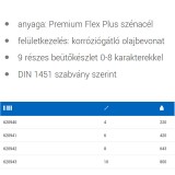 UNIOR 620941 SZÁMBEÜTŐ 06mm 9részes  JELÖLŐ ESZKÖZÖK