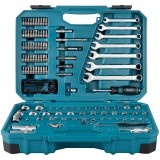 MAKITA E-06616 SZERSZÁMKÉSZLET 120 részes MÜANYAG KOFFERBAN  SZERSZÁM-KULCSOK