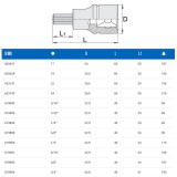 UNIOR 619900 DUGÓKULCS BEHAJTÓHEGY 1/2col 192/2HX /1/2c*24mm IMBUSZ  SZERSZÁM-KULCSOK