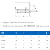 UNIOR 600771 GYERTYAKULCS KÉZI 16-145MM 185/2 CSŐ ALAKÚ  SZERSZÁM-KULCSOK