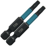 MAKITA B-63781 BEHAJTÓHEGY T20 1/4c C6.3 50mm IMPACT BLACK MÁGNESES 2DB/CS  BIT ÉS BEHAJTÓ HEGYEK