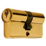 CIL.ZÁRBETÉT FOGAZOTT 27/27 SÁRGARÉZ 3KULCS FÚRÁSVÉDETT IMPORT AJTÓZÁR