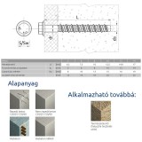 BETONCSAVAR HLF D10/08*075 RAWL R-LX-08x75-HF-ZP IMPORT ACÉLDÜBELEK