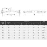 HUZALFESZÍTŐ SEKLI-VILLA M10 DIN 1478 HG. ZÁRT TB:440KG IMPORT EMELÉSTECHNIKA TARTOZÉKOK