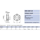 ALACSONY HATLAPÚ ANYA M10 DIN 439 A4 SAVÁLLÓ  ANYACSAVAR