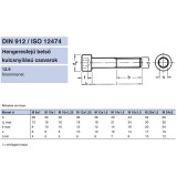 BK HENGERESFEJŰ M10*1*50 DIN 912 12.9 NAT. IMPORT METRIKUS CSAVAROK