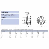 HEGESZTŐ ANYA HATLAPÚ M12 DIN 929 A2 INOX  ANYACSAVAR