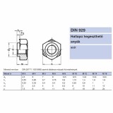 HEGESZTŐ ANYA HATLAPÚ M6 DIN 929-8 NAT. IMPORT ANYACSAVAR