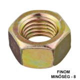 ANYA HATLAPÚ FINOM M12*1.25 DIN 934-8 SHG. IMPORT EGYEDI ANYACSAVAR