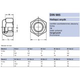 ÖNBIZT.ANYA MŰAG.BET. M10*1.25 DIN 985-10 HG.  ANYACSAVAR