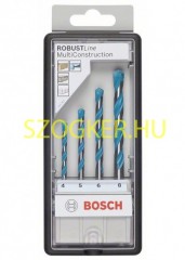 BOSCH 2607010521 KÖZETFÚRÓ UNIVERZÁLIS KÉSZLET D04-D08/04részes MULTICONSTR.  KÉSZLETEK