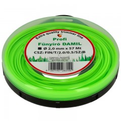 DAMIL D2.0 FŰKASZÁHOZ 57M SZÖGLETES ZÖLD IMPORT FIN/T/2.0/0.5/SZ/B FŰKASZA