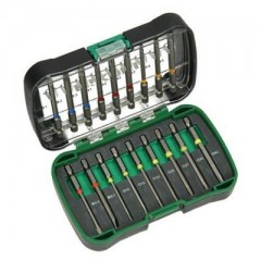 BEHAJTÓHEGY KÉSZLET 18DB-OS PH, PZ,TORX, LAPOS,IMBUSZ E6,3 HIKOKI 40030022 BIT ÉS BEHAJTÓ HEGYEK