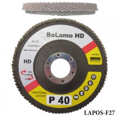 LAMELLÁS CSISZOLÓTÁRCSA LAPOS D115/A40 LAMOFLEX FÉM-FA F27 I BELAMO HD LA115407 VÁGÁS,CSISZOLÁS ÉS POLÍROZÁS